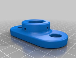 conducto soporte de montaje 5mm perno la garra cnc grúa emt conduit placa 3d print model - Mito3D