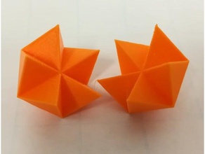la moitié de l'icosaèdre dissection platonique solides les mathématiques l'art 3d print model - Mito3D