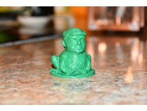 trump kurbağa heykeller 3d print model - Mito3D