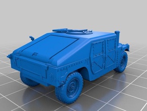 1-100 humvee mk19 & 50cal veículos 3d print model - Mito3D