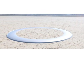 throwing ring hobby flying frisbee glider 3d print model - Mito3D