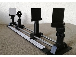 optical bench physics & astronomy lens test 3d print model - Mito3D