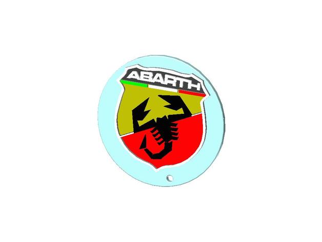 abarth logo porte-clés les signes et logos 3D print model - Mito3D