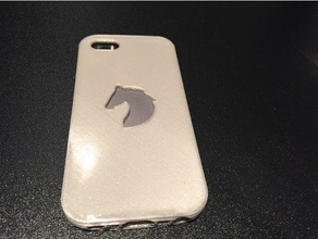 iphone 5 5s case remix horse head cutout mobile phone 3d print model - Mito3D