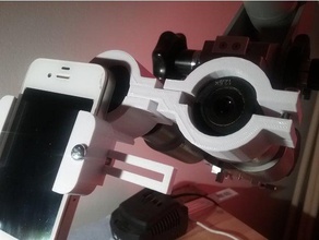 iphone4 microscope adapter 31 mm mobile phone iphone opmi smartphone zeiss opmi-1 3d print model - Mito3D