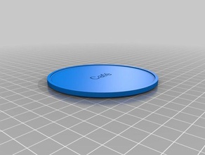 customizable coaster kitchen & dining coffee cup 3d print model - Mito3D