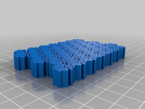auxetic square dickere Linien Kunst kundengebundene 3d print model - Mito3D