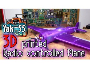 3d-gedruckte Flugzeug yak55 free Dateien r c Fahrzeuge Kontrolle frei gedruckt radio stl yak 3d print model - Mito3D