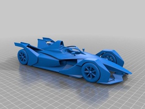 Formel-e gen 2 Auto 1-20 v2 Fahrzeuge Konzept Formel Modell modern Rennen 3d print model - Mito3D
