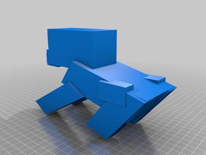 minecaft gibbon L'impression 3d de minecraft 3d print model - Mito3D