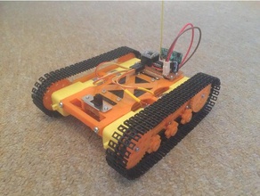 arduino robot tank chassis vehicles 3dprinting arduinoproject hacked lego compatible rc car vehicle 3d print model - Mito3D