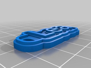 Schlüsselanhänger lea kundengebundene 3d print model - Mito3D