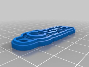 Schlüsselanhänger clara kundengebundene 3d print model - Mito3D