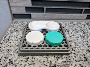lenti a contatto in caso di essiccazione vassoio bagno lente 3d print model - Mito3D