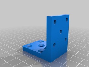 90 degré 10-angle de trou du support ménage l'angle angle fixation winkel 3d print model - Mito3D