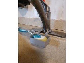 sink sponge holder household 3d print model - Mito3D