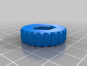 knob m8 metric nut parts thumbwheel 3d print model - Mito3D