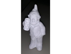 Bier trinken gnome Skulpturen 3d print model - Mito3D