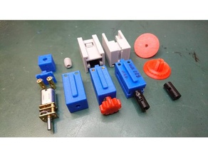 fischertechnik n20 mini de puissance du moteur jouets construction cas imprimer la place 3d print model - Mito3D