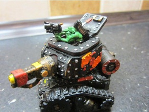 grot tank - turret upgrade opening hatches toys & games miniature tabletop wargaming warhammer 40k 3d print model - Mito3D