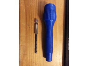 hand drill bit hex shank tools 3d print model - Mito3D