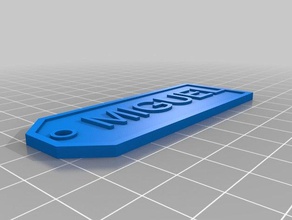 miguel parametric gift tags signs & logos customized 3d print model - Mito3D
