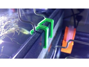 aquarium light fixture clamp 3d print model - Mito3D