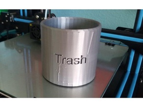 mini trash can 3d printing printer cr-10 cr-10s cr10 cr10s ender-3 ender 2 3 fan fang filament fin fun pla scraps 3d print model - Mito3D
