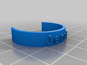 my customized bottle name tag jenny organization 3d print model - Mito3D