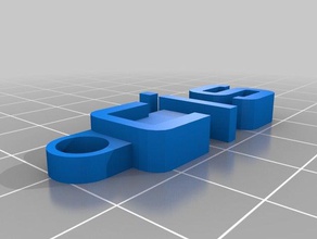 minha mensagem personalizada chaveiro cis organização personalizado 3d print model - Mito3D