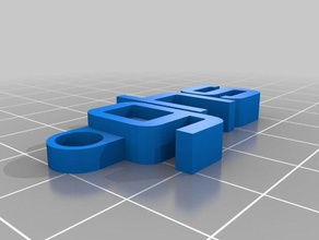meine individuelle Nachricht Schlüsselanhänger ghs - Organisation kundengebundene 3d print model - Mito3D