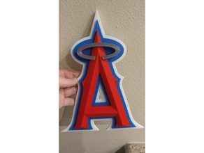 angeli segno logo baseball segni e loghi 3d print model - Mito3D