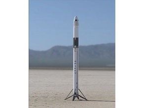 falcon 9 bloc 5 beta des véhicules booster de dragon capsule elon musk l'ingénierie modèle fusée l'orbite la à l'échelle l'espace vaisseau spatial spacex 3d print model - Mito3D