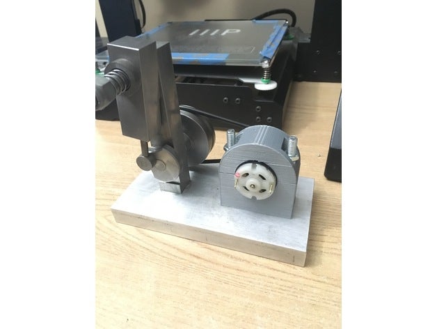 12 volt dc motor mount elektronik elektrik motoru monte edin 3D print model - Mito3D