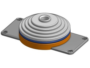 mpmd montage en haut d'une bobine de filament Imprimante 3d accessoires monoprice mini delta mp mise à niveau 3d print model - Mito3D