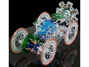motor radial de automóvel mechanicalgifscom engenharia acryic carro laser lasercut modelo brinquedo 3d print model - Mito3D