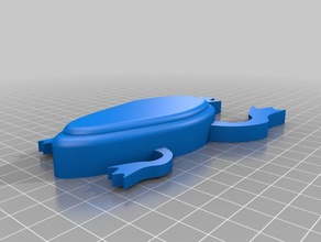 frog fishing lure design 3d print model - Mito3D
