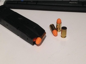 9mm snap cap bullet hobby 3d print model - Mito3D
