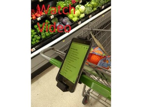 shopping cart phone holder diy walmart 3d print model - Mito3D