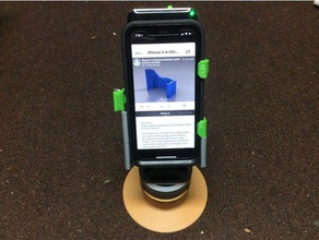 iphone x otterbox defender cradle stand car desk mobile phone 3d print model - Mito3D