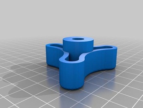 manopola trinagolare 8 mm diy 3d print model - Mito3D