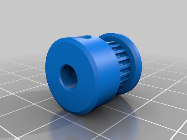 gt2 pulley 20t bore 5mm 3d printer parts 20 teeth belt 3D print model - Mito3D