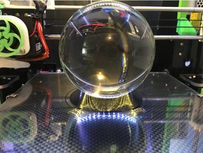 palla di vetro stand 10cm La stampa 3d dragonball pokeball 3d print model - Mito3D