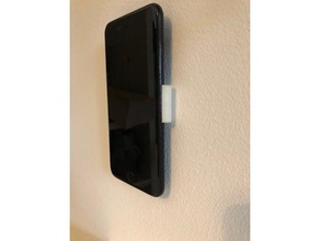 iphone plus wall mount 3d printing 6 7 snapfit mounted 3d print model - Mito3D