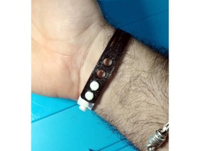 flexible bracelet printable m3d bracelets 3d print model - Mito3D