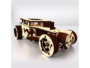 bone shaker toys & games laser lasercut plywood puzzle 3d print model - Mito3D