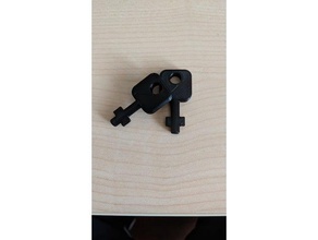 pool roof key replacement parts 3d print model - Mito3D