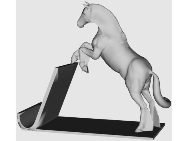 phonestand handyhalter animaux handyhalterung cheval smartphone support pour stand 3D print model - Mito3D