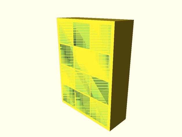 ikea kallax modèle de meubles 3D print model - Mito3D