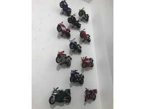wall stand 1 12 diecast motor hobby 3d print model - Mito3D